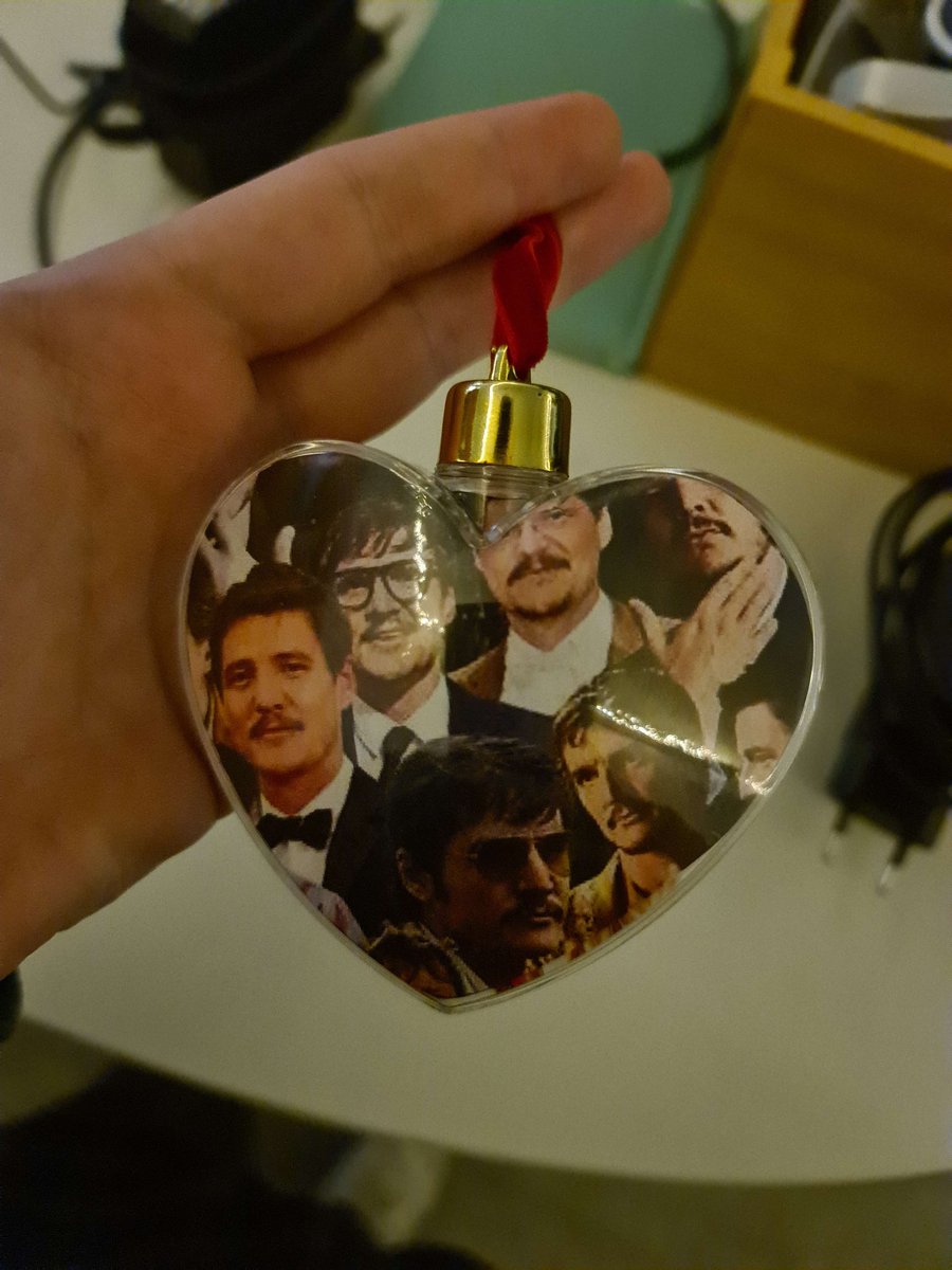 My partner's middle-aged coworker made this for him because he drinks from a Pedro Pascal mug at work.