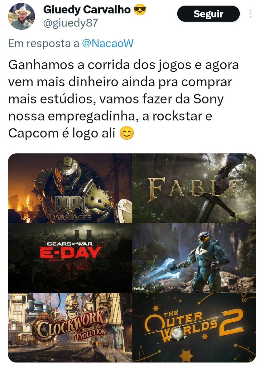 MSmultibox's tweet image. 🚨GRAVE: Giuedy, sócio da Microsoft, fala da intenção de adquirir a Capcom e a Rockstar