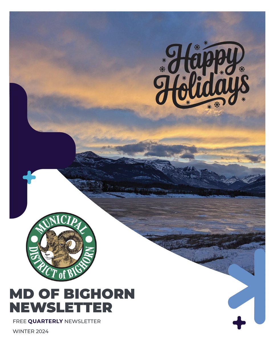 Bighorn Newsletter December 2024 - Now Available to View and Pickup

The MD of Bighorn Newsletter for December 2024 is now available to view with this link: mdbighorn.ca/DocumentCenter…

If you would like a hard copy, copies are available for pickup at the MD of Bighorn office.