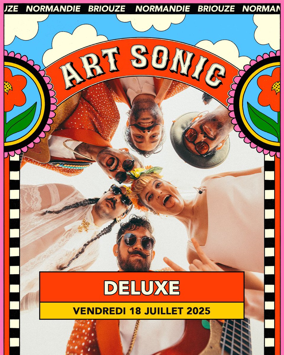 🤩 Le groupe fera son grand retour à Briouze avec un nouveau show et un nouvel album qui sortira au printemps. <a href="/deluxemoustache/">Deluxe</a> nous promet un live pétillant tout en bonne humeur communicative. Sortez vos plus belles tenues les moustachu.es ! 🔗 festival-artsonic.com