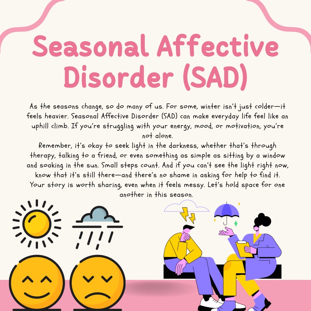 BayBurdens's tweet photo. Feeling the winter blues? Seasonal Affective Disorder can be tough as the seasons change, but remember, brighter days are ahead. Take care of your mental health, no matter the season. 💙 #SAD #MentalHealth #Wellness #winter #sundayblues #winterblues #youarenotalone https://t.co/CulpD38Ii7