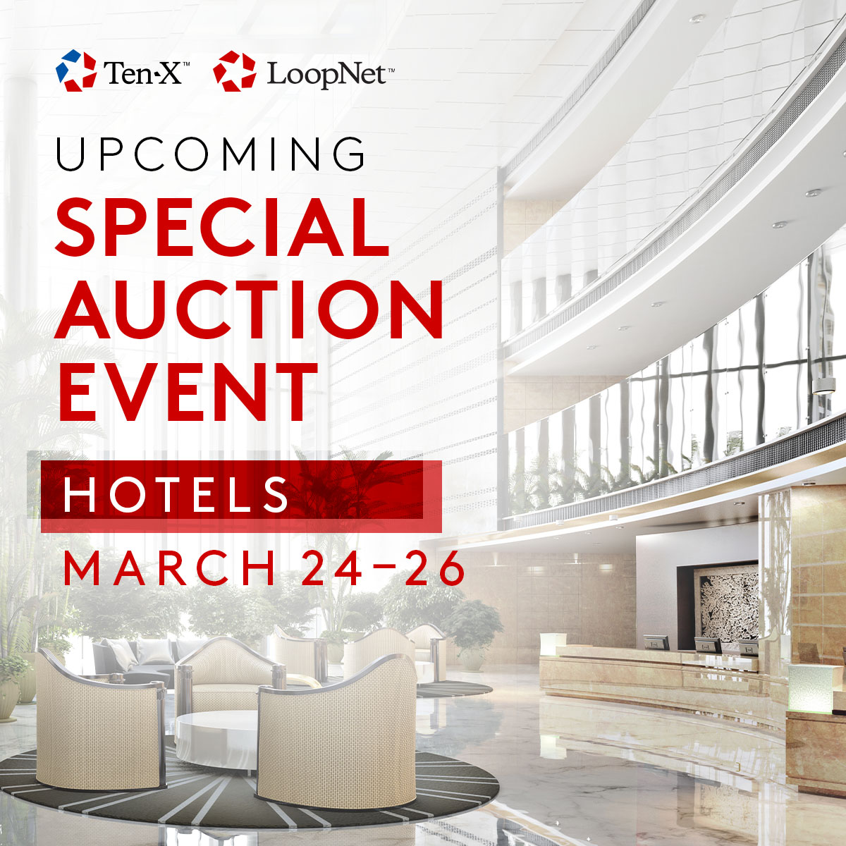 🛎️ Coming in 2025: Special Hotel Auction Event 🛎️

Get your asset seen by a more serious, more qualified pool of potential buyers.

📅 Auction begins March 24, 2025!

⏰ Submit your property before Jan 24, 2025: bit.ly/3BGWxSM