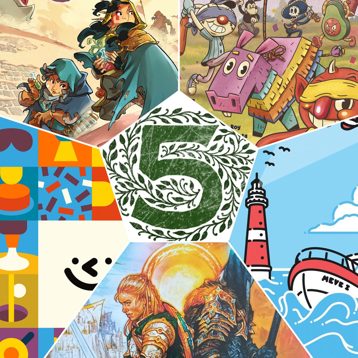 It's our last episode of the year, and we've got everything from piñatas to caterpillars to that fantastic Frodo feeling. Check out what Ruel, John, Justin, Sarah and Meeple Lady are playing! 

thefiveby.fireside.fm/155