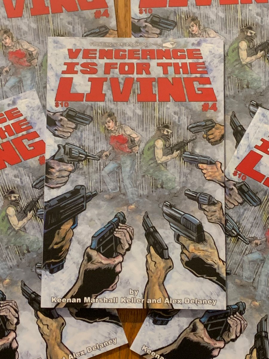 Alex Delaney (@alexdelaneyart) on Twitter photo Today!!! The final issue of our revenge saga, Vengeance Is For the Living hits shops! Right in time for the holidays. Awesome & appropriate since our epic 72 page finale takes place right around Xmas. We go crazy with this one. If your shop didn’t get it, hit up <a href="/floating_world/">Floating World Comics</a> Today!!! The final issue of our revenge saga, Vengeance Is For the Living hits shops! Right in time for the holidays. Awesome & appropriate since our epic 72 page finale takes place right around Xmas. We go crazy with this one. If your shop didn’t get it, hit up <a href="/floating_world/">Floating World Comics</a>