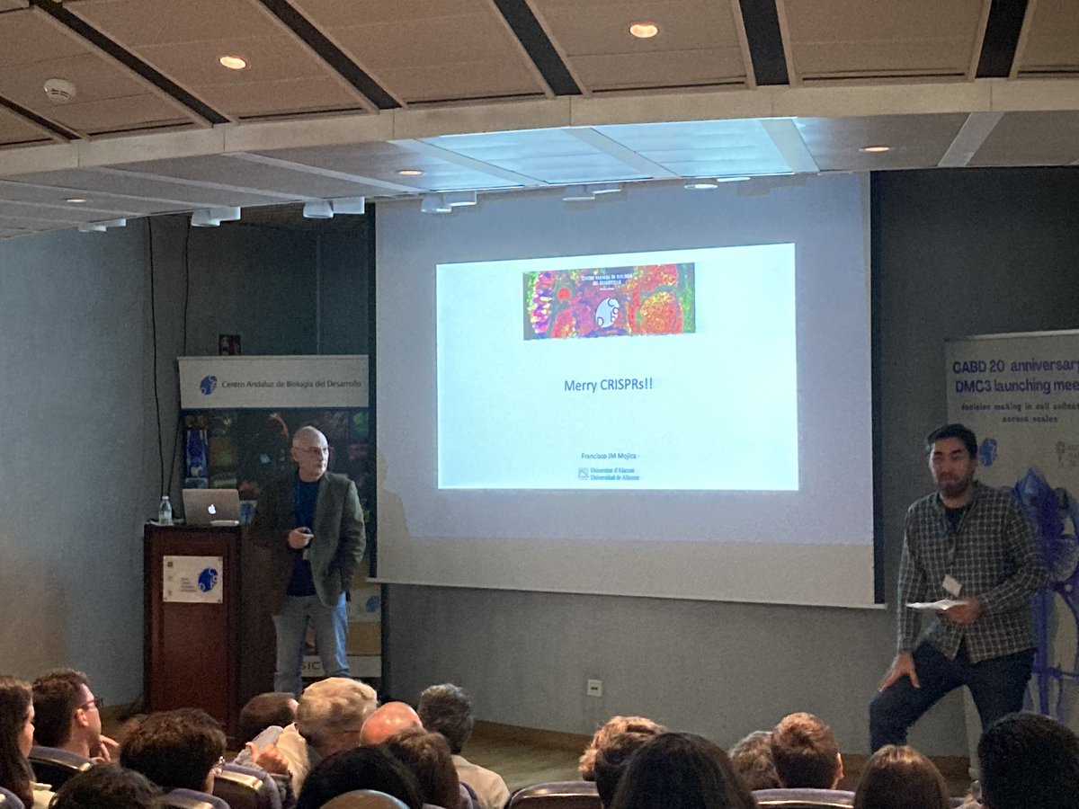 Rubén de Dios (@ru_dedios) on Twitter photo Coming back to Seville for my Christmas break, visiting <a href="/CABD_UPO_CSIC/">Centro Andaluz de Biología del Desarrollo</a> for their Christmas party and attending a seminar on the origins of CRISPR by such a living legend of Microbiology as Francis Mojica. That’s a great start of a holiday! Coming back to Seville for my Christmas break, visiting <a href="/CABD_UPO_CSIC/">Centro Andaluz de Biología del Desarrollo</a> for their Christmas party and attending a seminar on the origins of CRISPR by such a living legend of Microbiology as Francis Mojica. That’s a great start of a holiday!