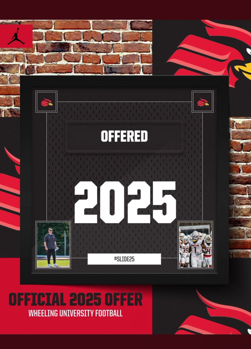 Ethan Jackson (@ethanjackson_24) on Twitter photo After a great conversation with <a href="/Coach_Dr3/">Andre London 👐🏾🦍</a> . I am blessed to receive an offer from <a href="/WheelingU_FB/">Wheeling U Football</a> . Thank you.
<a href="/TyreeSpinner/">Tyree Spinner</a>
@CoachGordon10
<a href="/SJCP_VikingsFB/">Saint John’s Catholic Prep ~ Vikings Football</a>
<a href="/PrepRedzoneMD/">Prep Redzone Maryland</a>
<a href="/PrepRedzoneWV/">Prep Redzone West Virginia</a> After a great conversation with <a href="/Coach_Dr3/">Andre London 👐🏾🦍</a> . I am blessed to receive an offer from <a href="/WheelingU_FB/">Wheeling U Football</a> . Thank you.
<a href="/TyreeSpinner/">Tyree Spinner</a>
@CoachGordon10
<a href="/SJCP_VikingsFB/">Saint John’s Catholic Prep ~ Vikings Football</a>
<a href="/PrepRedzoneMD/">Prep Redzone Maryland</a>
<a href="/PrepRedzoneWV/">Prep Redzone West Virginia</a>