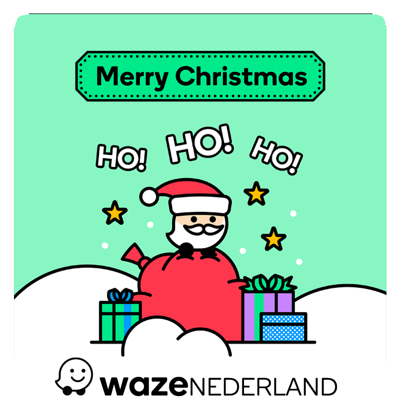 Alle vrijwilligers van Waze Nederland wensen jullie een fijne Kerstdagen 🎄🎅
