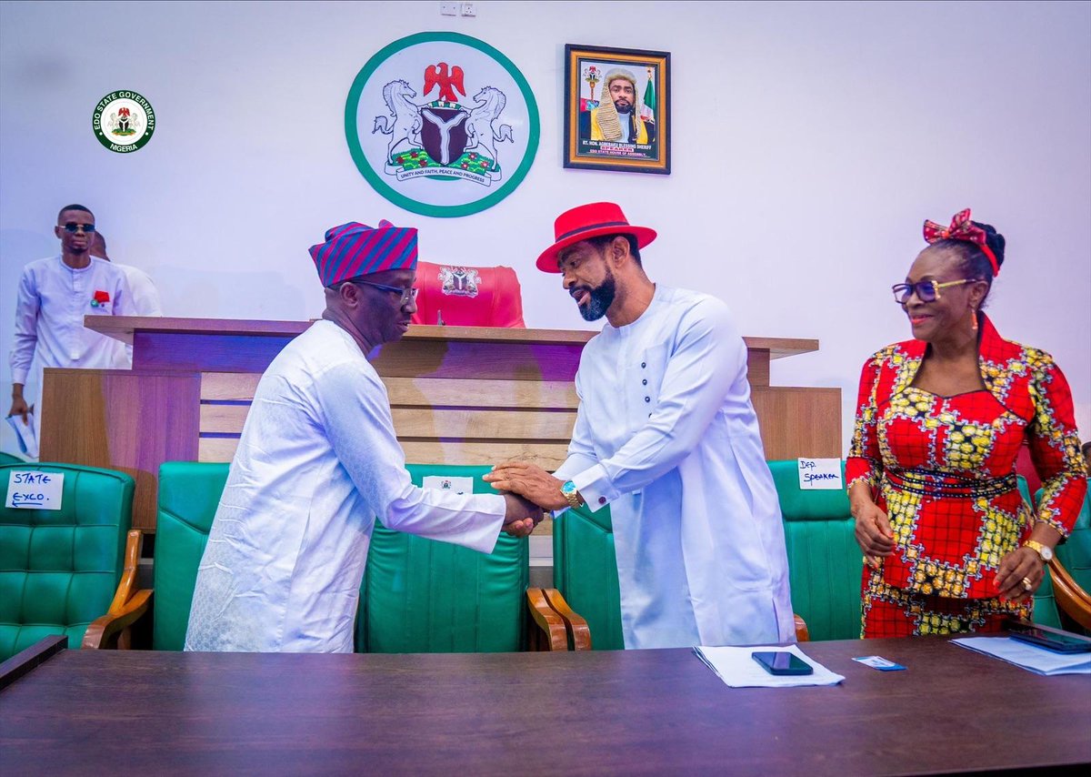 cpsedostate's tweet photo. PRESS RELEASE 

CHRISTMAS: YEAR 2025 WILL BE BETTER FOR EDO PEOPLE- GOV OKPEBHOLO ASSURES

Edo State Governor, Senator Monday Okpebholo has assured that his administration will make 2025 a better year for the people, through practical and good governance. https://t.co/Dp62MFZzca