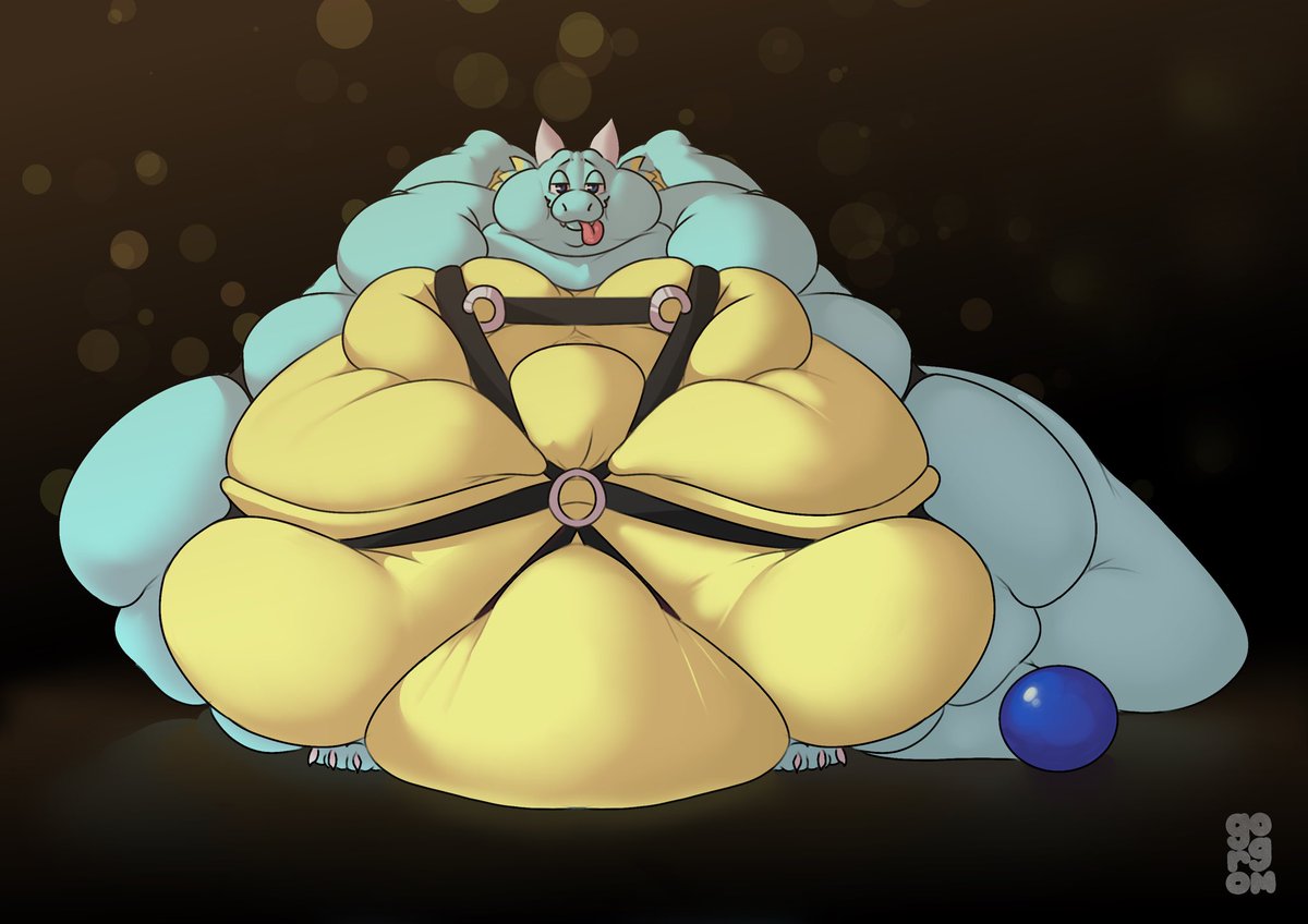 gorgomcroc's tweet photo. You like what you see~? says Tim, harnesses wrapped all over his belly
(Gorgmission for @Watertimdragons !) https://t.co/nBktNYIOBJ