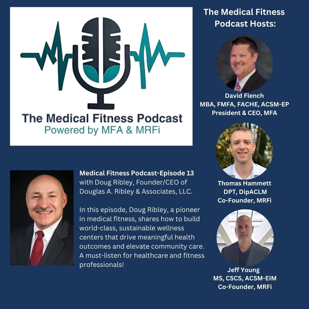 Check out the latest episode of the Medical Fitness Podcast with Doug Ribley of Douglas Ribley &amp; Associates, LLC. Doug shares insights from his 40 years of experience in the medical fitness industry. Click here to listen: medicalfitness.org/medical-fitnes…
#medicalfitness #fitness