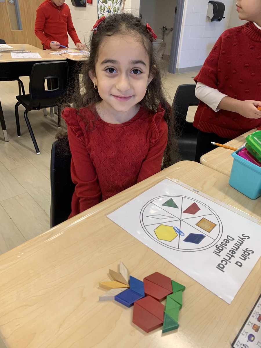 MrsLangdonHCDSB's tweet photo. Fun with shapes creating symmetrical pictures!  @StCeciliaHCDSB https://t.co/5UH5yJ5MHC