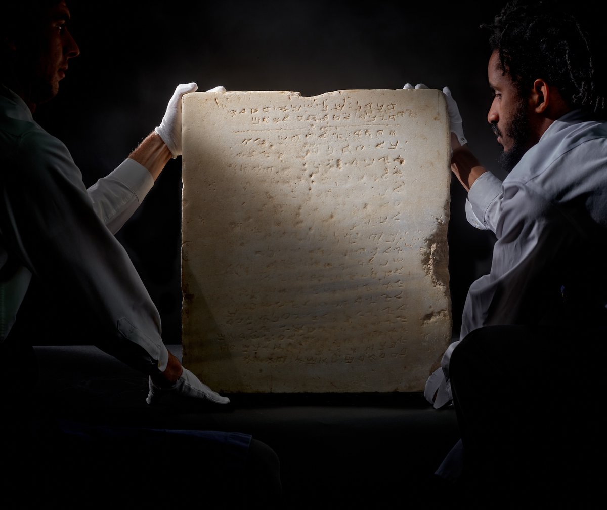 Sothebys's tweet photo. The oldest inscribed tablet of the Ten Commandments sold for $5.04 million at #SothebysNewYork today after over 10 minutes of bidding. #AuctionUpdate https://t.co/QdldKSKdXx
