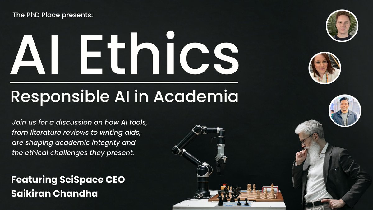 Check out our webinar with <a href="/scispace_/">SciSpace</a> coming in the new year. 

We’re going to be talking about AI Ethics and how these tools can be used responsibly. #sponsored

Sign up 👇