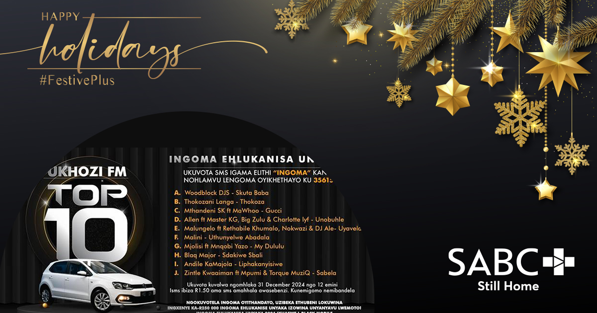 MsMadubandlela's tweet image. Get ready to vibe with the @ukhozi_fm Top 10 Song of the Year! 🎶 Celebrate the festive season with the hottest hits and the ultimate countdown that brings South Africans together. 

#FestivePlus