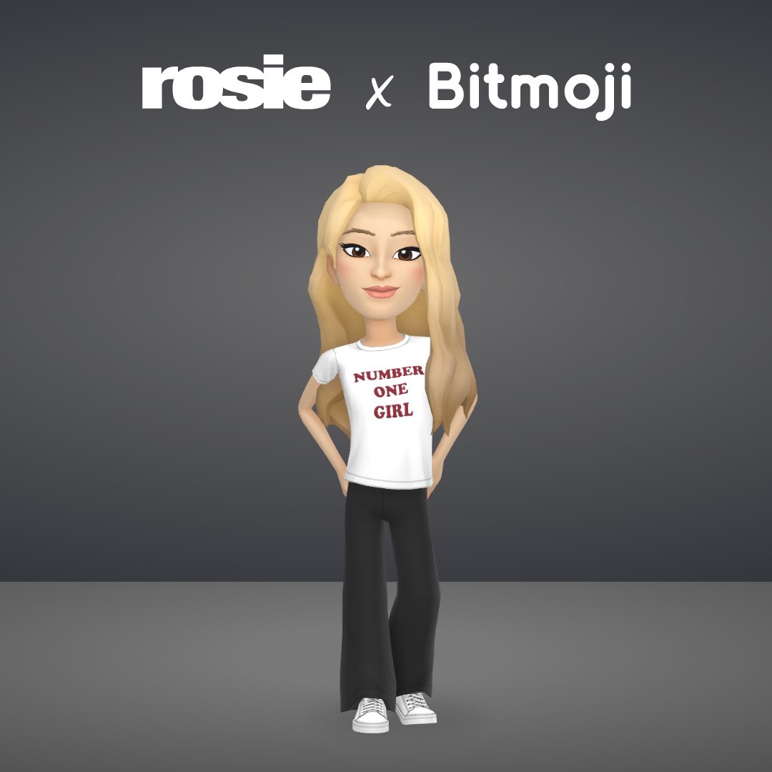 now your Bitmoji besties can match with the number one girl ♡ the rosie x <a href="/Bitmoji/">Bitmoji</a> collection is now available on <a href="/Snapchat/">Snapchat</a>! 

get yours here: rosesarerosie.lnk.to/BitmojiCollect…

#BitmojiFashion #rosiebyROSÉ #ROSÉ_rosie #rosesarerosie