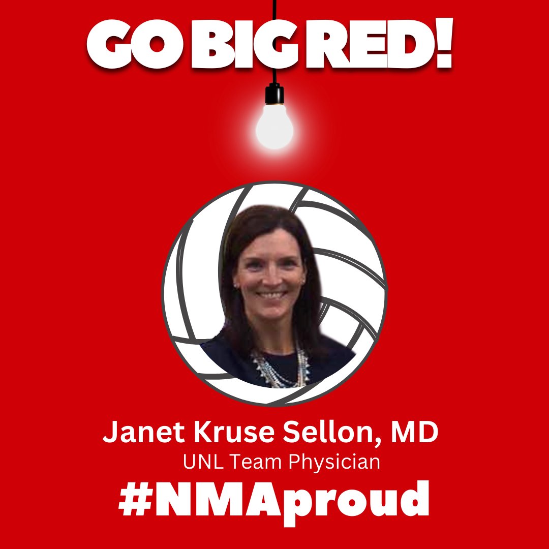 The Huskers have arrived in Louisville, and the NMA is cheering them on! We wish the team – and our very own NMA member, Husker Hall of Famer, and team physician, Janet Sellon, MD – a safe, healthy, and victorious trip! Let's bring home the win! #GoHuskers #FinalFour #NMAproud