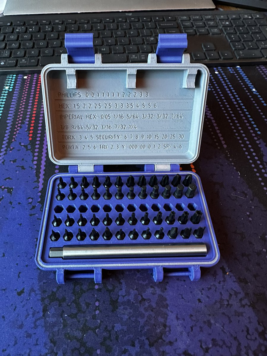 .<a href="/LinusTech/">Linus Tech Tips</a> Retro Screwdriver meet the Retro Bit Storage Case

👨🏼‍💻Original case design by Nota (Printables)
🛠️Remixed &amp; Printed by Me
<a href="/linusgsebastian/">Linus LinusMediaGroup</a>