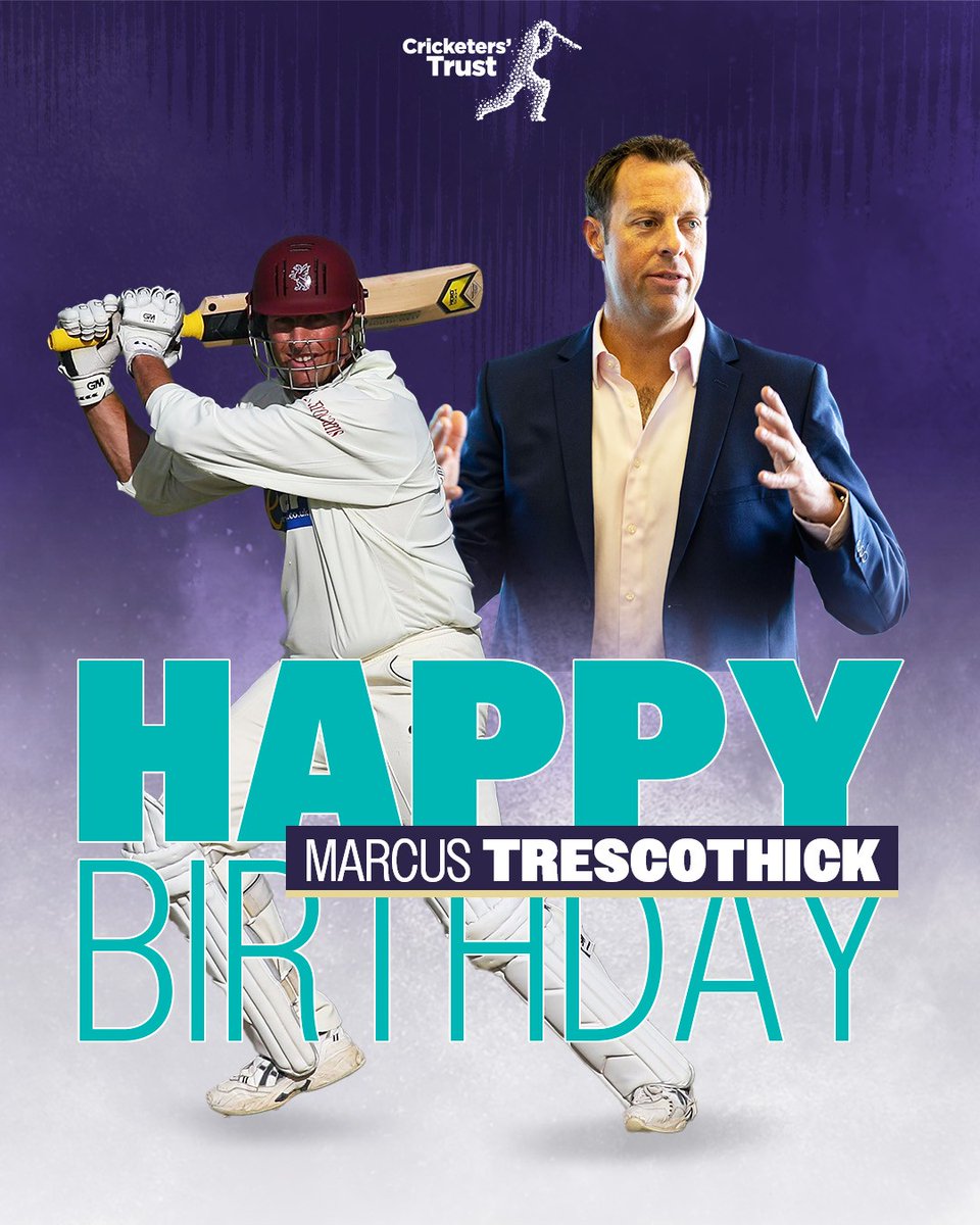 Cricketers’ Trust (@cricketerstrust) on Twitter photo Happy Birthday <a href="/Trescricket/">Marcus Trescothick</a> 🎂
We hope the Cricketers' Trust Director has a wonderful day 🙌 Happy Birthday <a href="/Trescricket/">Marcus Trescothick</a> 🎂
We hope the Cricketers' Trust Director has a wonderful day 🙌