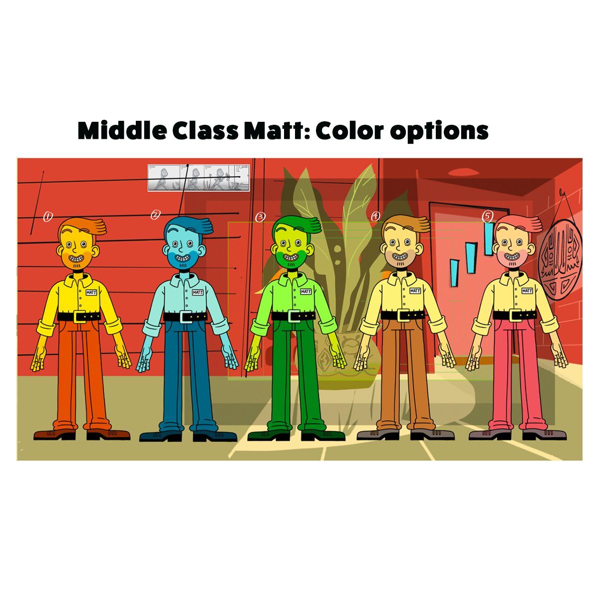 nowwhatanimated's tweet image. &apos;Middle Class Matt&apos; designs by the brilliant, student designer Christina Wu @wwuhoo .  She originally designed Matt and Lucy for a poster we made for a fundraiser.  #BTS #BehindTheScenes #NowWhatAnimation #VoteYourValues #MiddleClassMatt #MiddleClass 
 @nowwhatanimation