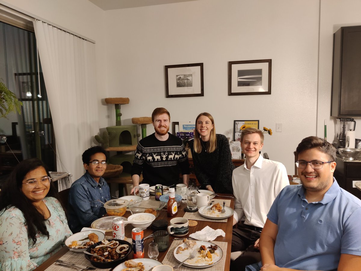 First end-of-semester party for the group! I'm fortunate to have such a great team, both in their research and their cooking skills