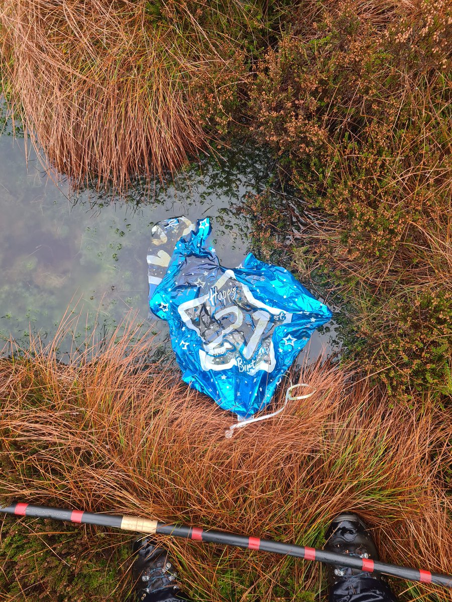 I know it's a bit finger-wagging, but we've found 71 of these in the last 14 months. Please manage your balloons. We already have enough to do in the #GreatNorthBog.