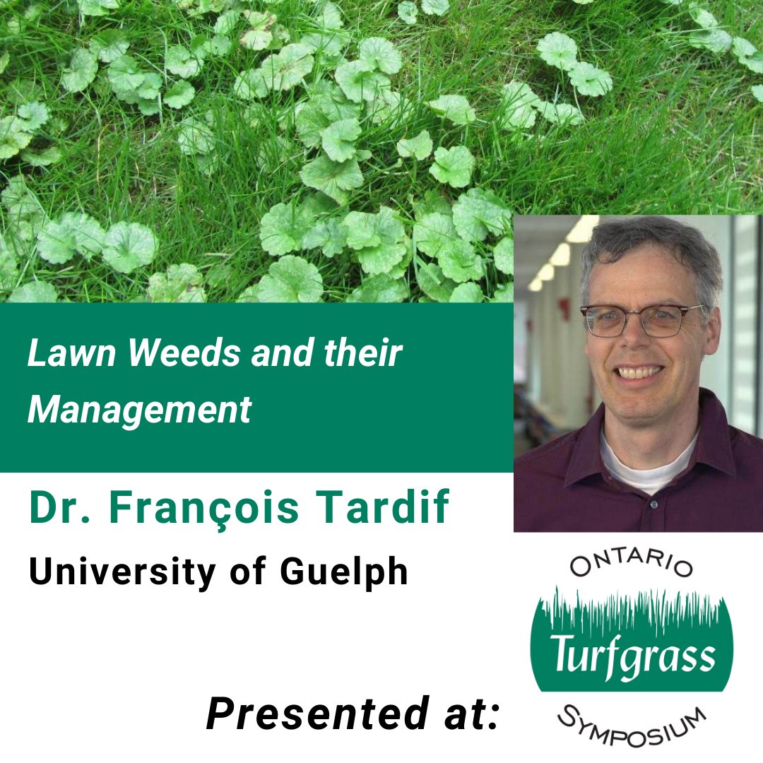 GuelphTurf's tweet image. Learn effective strategies for professional management of lawn weeds with Dr. François Tardif from the University of Guelph! Join Dr. François Tardif and many others at the Ontario Turfgrass Symposium on February 19-20.
@uofg 

#OTS2025 #LawnWeeds #WeedControl #TurfManagement