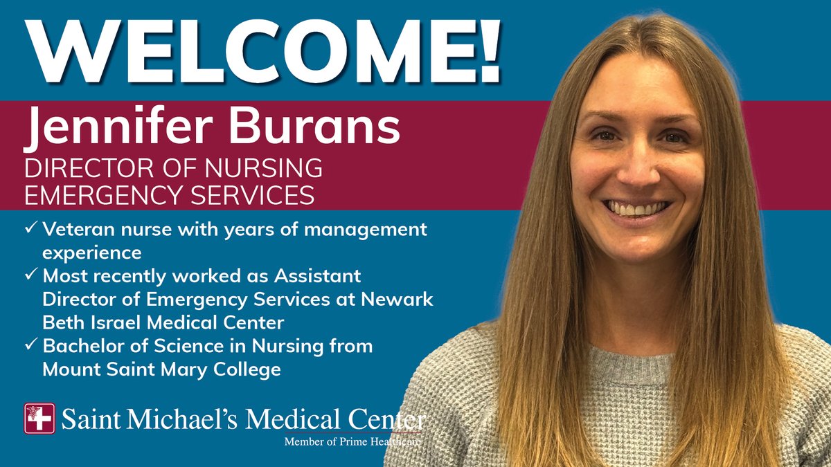 Join us in welcoming Jennifer Burans as our new Director of Nursing for Emergency Services. Her expertise and leadership will enhance patient care and ensure the highest standards of excellence in our Emergency Department. We're excited to have her on board.
