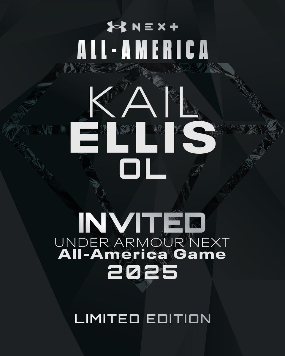 Kail Ellis (@kailellis78) on Twitter photo Blessed and honored to say I’m invited & committed to play in the <a href="/UANextFootball/">All-America Game</a> All American game on Jan 2.
Under Armour High School All American
#WDE <a href="/AuburnFootball/">Auburn Football</a> #UANext
<a href="/DemetricDWarren/">Demetric D. Warren</a> <a href="/CraigHaubert/">Craig Haubert</a> <a href="/TheUCReport/">Billy Tucker</a> <a href="/TomLuginbill/">Tom Luginbill 🇺🇸 🏈</a> Blessed and honored to say I’m invited & committed to play in the <a href="/UANextFootball/">All-America Game</a> All American game on Jan 2.
Under Armour High School All American
#WDE <a href="/AuburnFootball/">Auburn Football</a> #UANext
<a href="/DemetricDWarren/">Demetric D. Warren</a> <a href="/CraigHaubert/">Craig Haubert</a> <a href="/TheUCReport/">Billy Tucker</a> <a href="/TomLuginbill/">Tom Luginbill 🇺🇸 🏈</a>