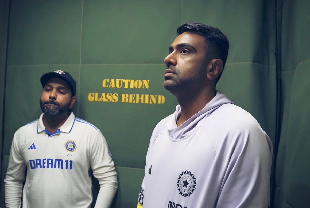Ishann_04's tweet photo. Seeing everyone including #RohitSharma emotional just shows how much Ashwin meant to everyone,especially in test cricket, sadly retired after streak was broken but the dominance he alongside Jadeja had at HOME 🔥 Legend ; one of the smartest cricketing brains!👏🏻

#AUSvIND #Ashwin https://t.co/J9hseIQxKX