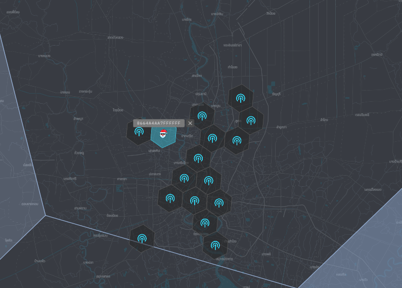 Dyl_I_Y's tweet image. I found Santa on the @wingbits map! A nice holiday surprise from the team. #WingBits #WingbitsChristmas #FlightTracking #DePIN