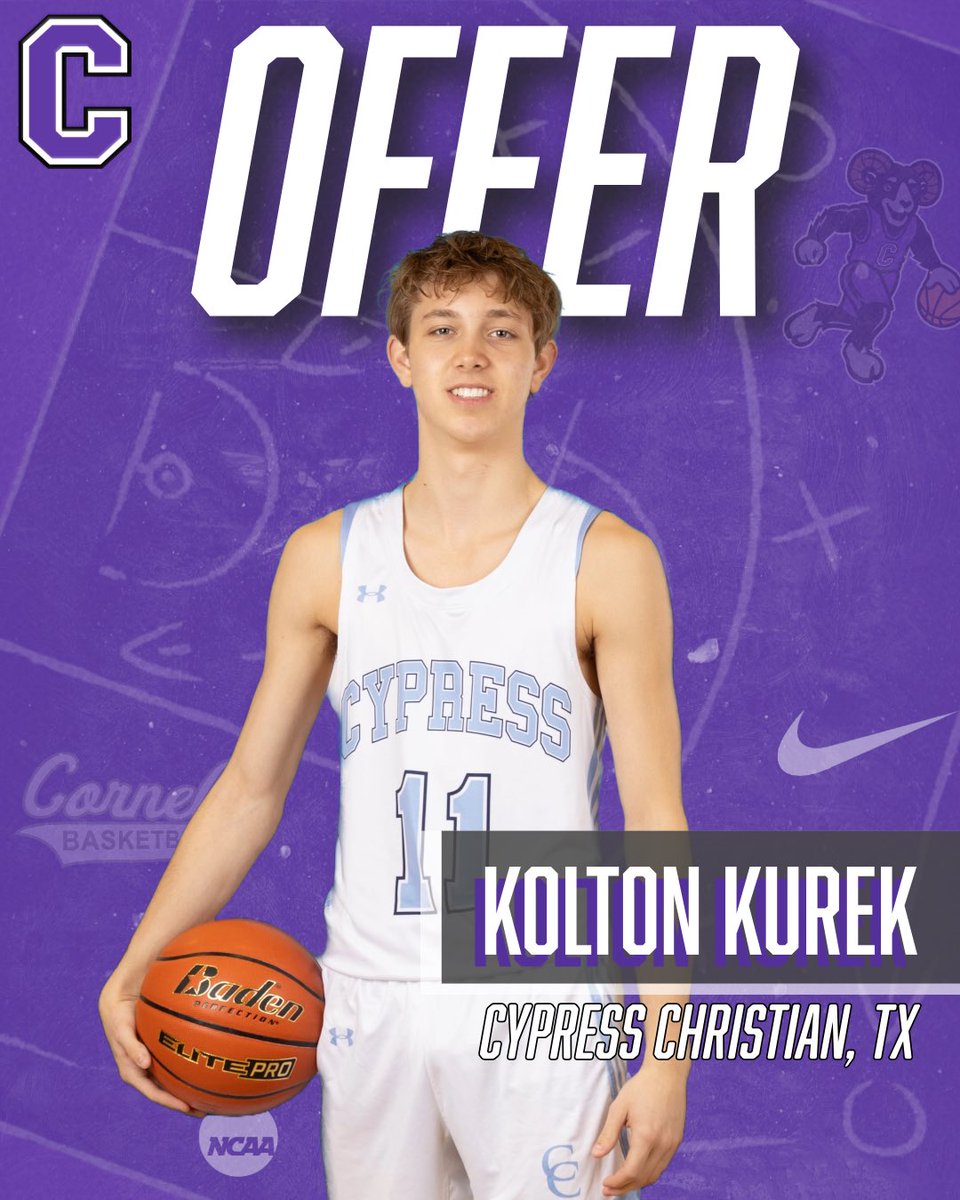 Kolton Kurek (@koltonkurek) on Twitter photo Blessed to receive an offer from Cornell college, thank you to coaches <a href="/CoachSchlabaugh/">Dave Schlabaugh</a> and <a href="/zschla3/">Zach Schlabaugh</a> for believing in me Blessed to receive an offer from Cornell college, thank you to coaches <a href="/CoachSchlabaugh/">Dave Schlabaugh</a> and <a href="/zschla3/">Zach Schlabaugh</a> for believing in me