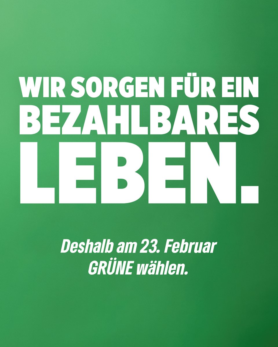 Die letzten Jahre haben es für immer mehr Menschen immer schwieriger gemacht, dabei zu sein, ohne jeden Cent dreimal umdrehen zu müssen. Das muss ein Ende haben! 🙅🏽 Wir sorgen deshalb für bezahlbares Wohnen, günstige Energie und gute Mobilität für alle.