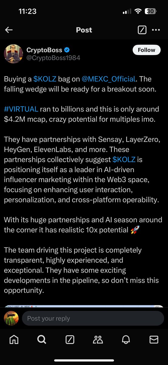 crypto2dollar's tweet photo. @Bitcoinhabebe $kolz  paid all https://t.co/0eJiPvIwao