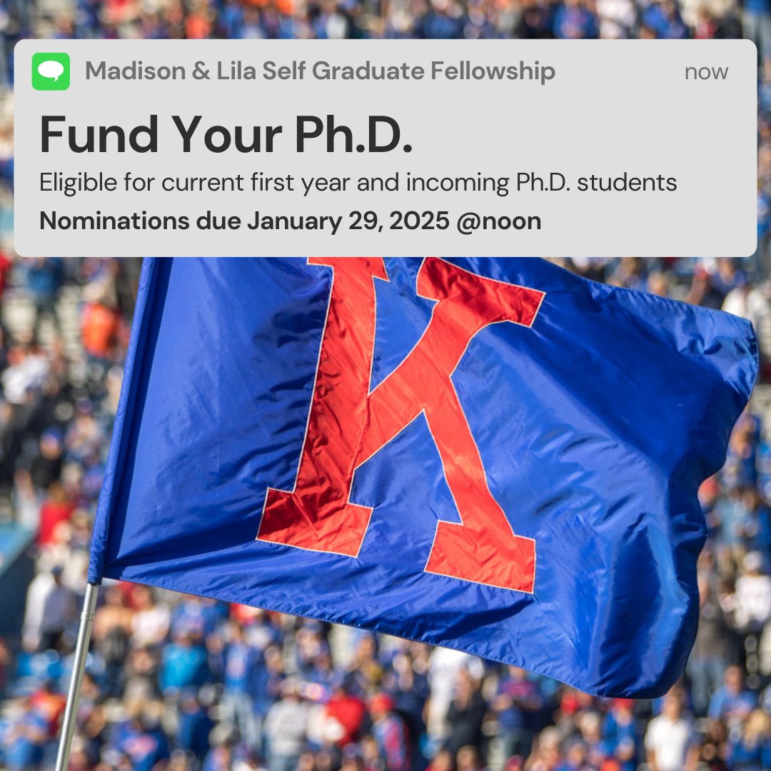 For more information visit:
selfgraduate.ku.edu/fellowship-nom…