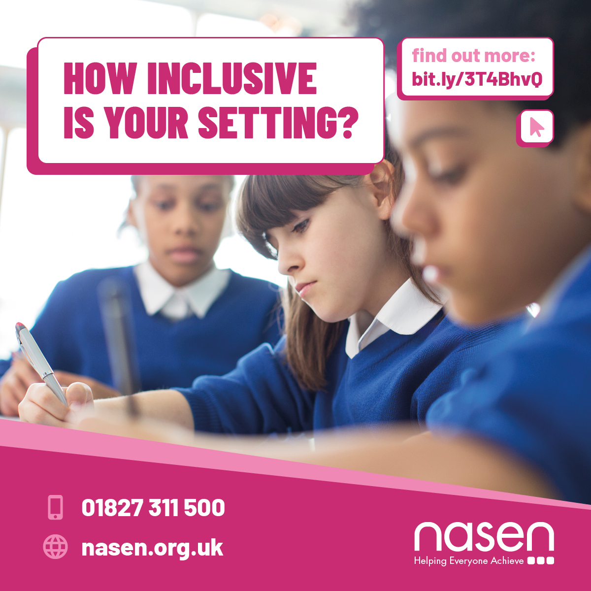 nasen_org's tweet photo. Find out how you can make your setting more inclusive with a nasen SEND Review!
Our specialist staff will help you to ensure that all children and young people thrive and achieve their very best outcomes.
Find out more here: https://t.co/aDhRJMpEBo https://t.co/BlSaF7jiRp