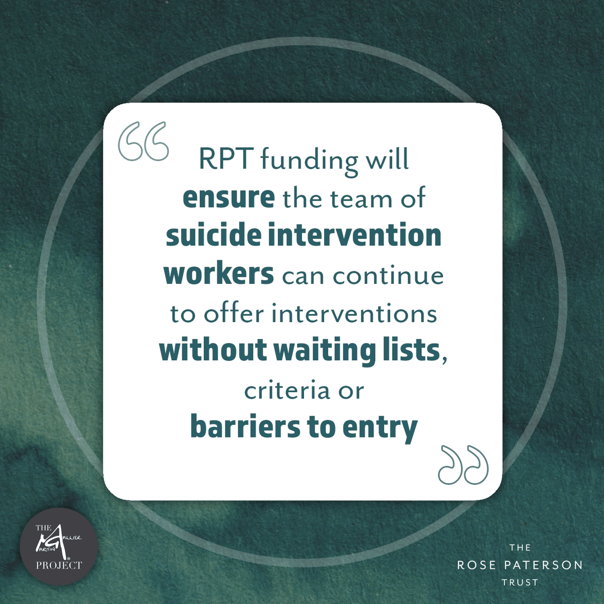 Rose Paterson Trust (@rpatersontrust) on Twitter photo MEET THE GRANTEE!
New grantee <a href="/TMartinGallierP/">TheMartinGallierProject</a> offer an impressive range of services in the Wirral and beyond. Opening doors and opening conversations, their teams walk with people on the pathway to recovery. #suicideprevention #mentalhealth #charity MEET THE GRANTEE!
New grantee <a href="/TMartinGallierP/">TheMartinGallierProject</a> offer an impressive range of services in the Wirral and beyond. Opening doors and opening conversations, their teams walk with people on the pathway to recovery. #suicideprevention #mentalhealth #charity
