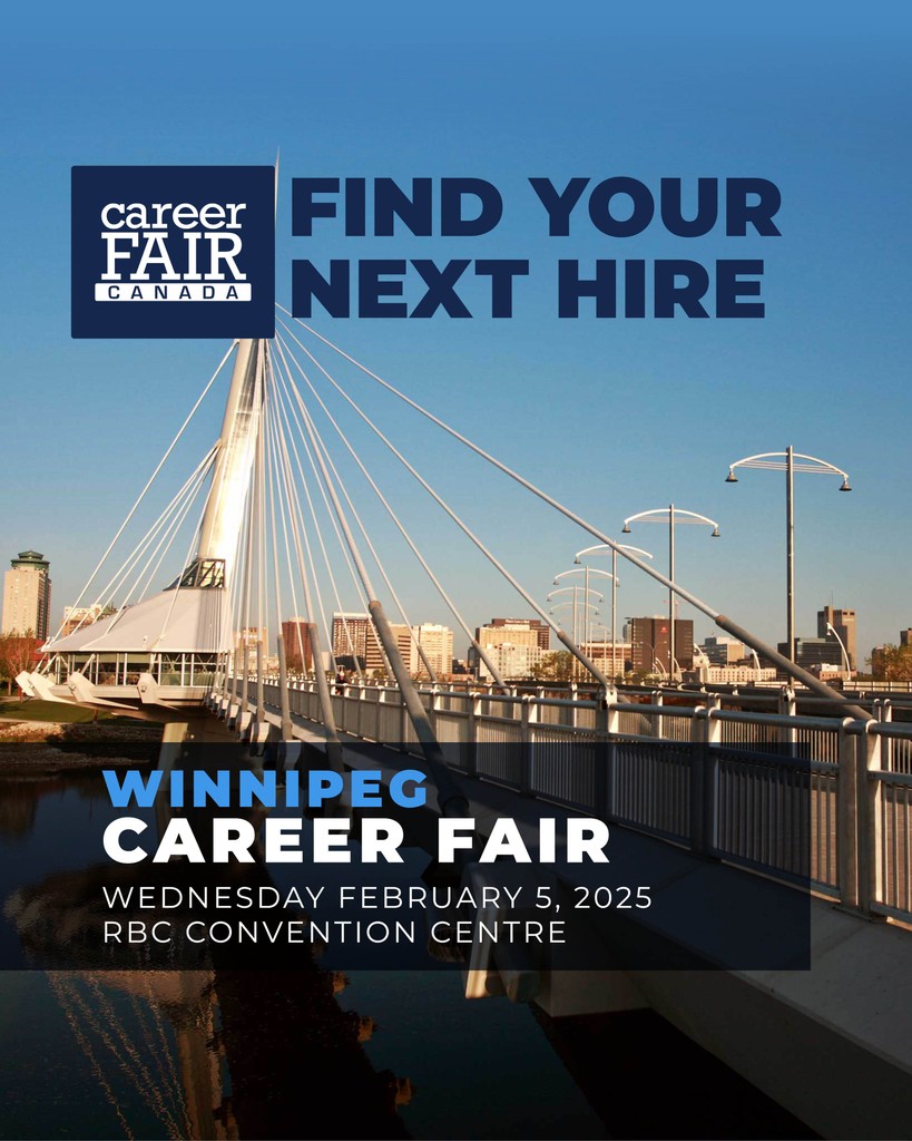 Looking for top candidates? Sign up to become an exhibitor at the upcoming #Winnipeg Career Fair event on February 5, 2025. Fill your recruitment lead funnel on the spot at the RBC Convention Centre. 

Click on the link to register for your booth. 

careerfaircanada.ca/exhibitors/?ut…