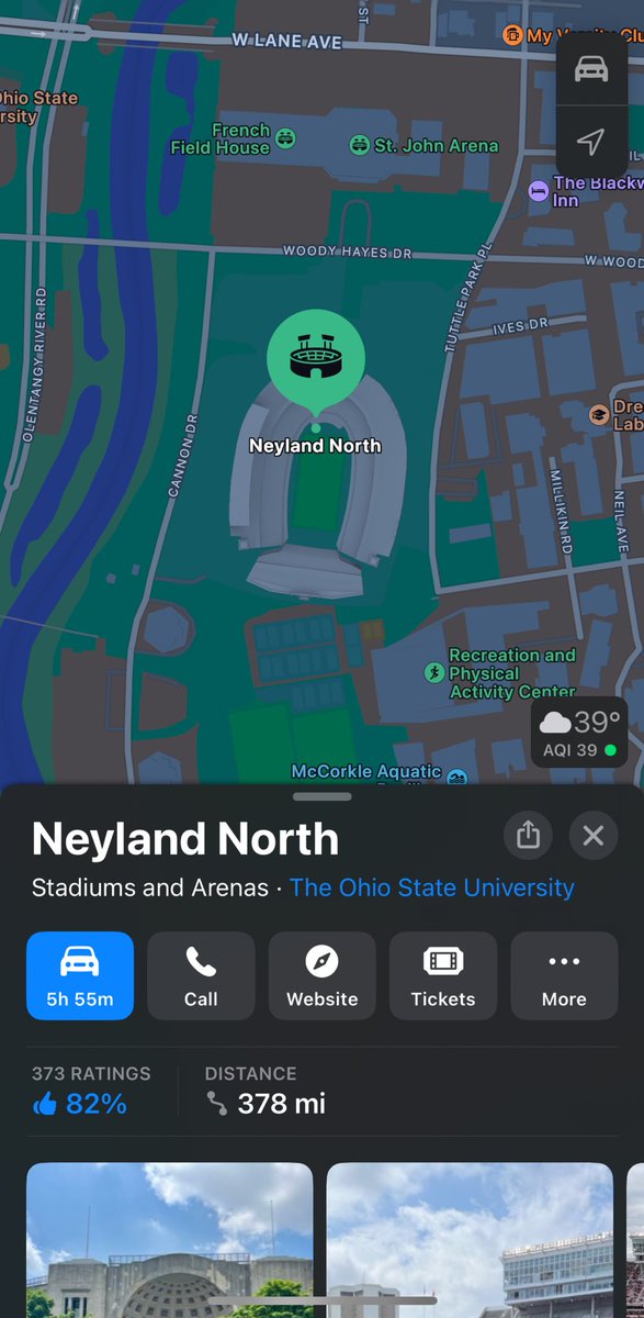 smokiesvol's tweet image. Which one of y’all changed Ohio Stadium to Neyland North on Apple Maps 😭😭