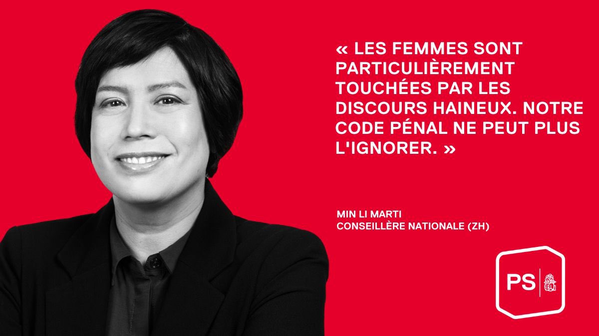 PSSuisse's tweet image. Décision importante : le Conseil des États soutient l’extension de la norme pénale antiraciste. Désormais, le sexisme et la discrimination fondée sur le sexe seront également concernés. Un pas important pour plus d’égalité et contre la discrimination et les discours de haine.