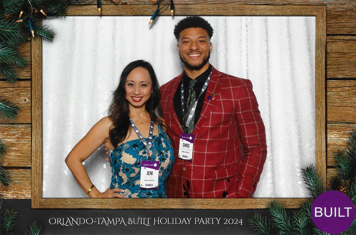 cmrpartners's tweet photo. Spreading holiday cheer with the BUILT community! Chris Copeland and Jeni Dzenis had a fantastic time at the Orlando Tampa BUILT Holiday Party! Great connections, amazing energy, and an incredible group to network with as we wrap up the year. Here’s to building even more in 2025! https://t.co/E1evISL6Av
