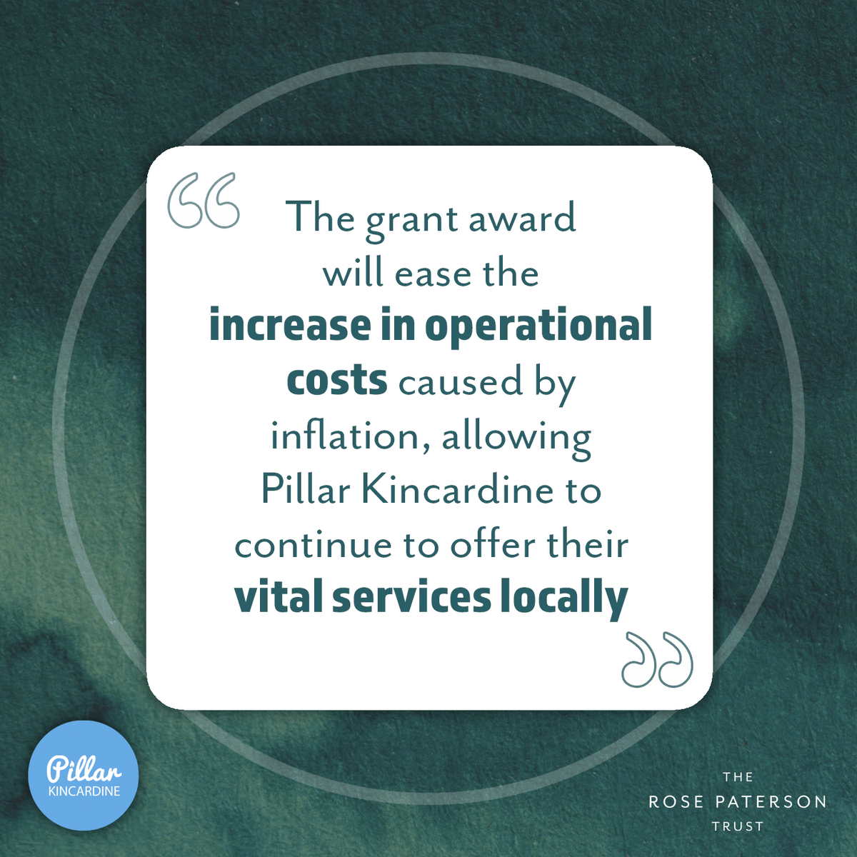Rose Paterson Trust (@rpatersontrust) on Twitter photo MEET THE GRANTEE!
Third year funding for <a href="/pillarkm/">Pillar Kincardine</a> to keep delivering their effective programmes in Aberdeenshire. Stepping up to catch those who slip through the net, making sure people have the services they need. #suicideprevention #mentalhealth #charity MEET THE GRANTEE!
Third year funding for <a href="/pillarkm/">Pillar Kincardine</a> to keep delivering their effective programmes in Aberdeenshire. Stepping up to catch those who slip through the net, making sure people have the services they need. #suicideprevention #mentalhealth #charity