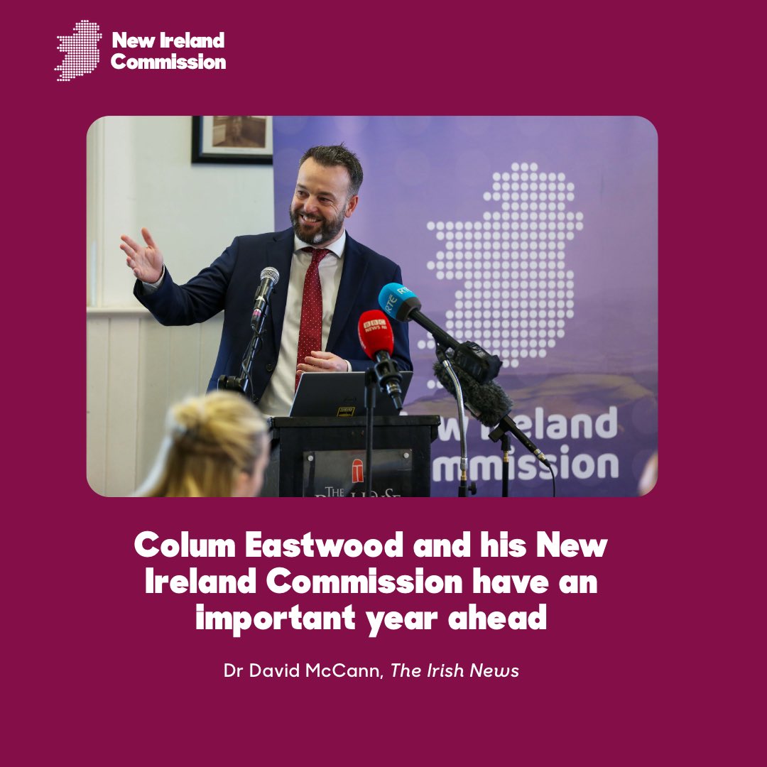 New Ireland Commission (@newirelandcomm) on Twitter photo “There is a real opportunity between now and the next set of elections to realign the debates on constitutional change between Northern Ireland and the Irish Republic.”
Read more from <a href="/dmcbfs/">David McCann</a> in today’s <a href="/irish_news/">The Irish News</a>. irishnews.com/opinion/david-… “There is a real opportunity between now and the next set of elections to realign the debates on constitutional change between Northern Ireland and the Irish Republic.”
Read more from <a href="/dmcbfs/">David McCann</a> in today’s <a href="/irish_news/">The Irish News</a>. irishnews.com/opinion/david-…