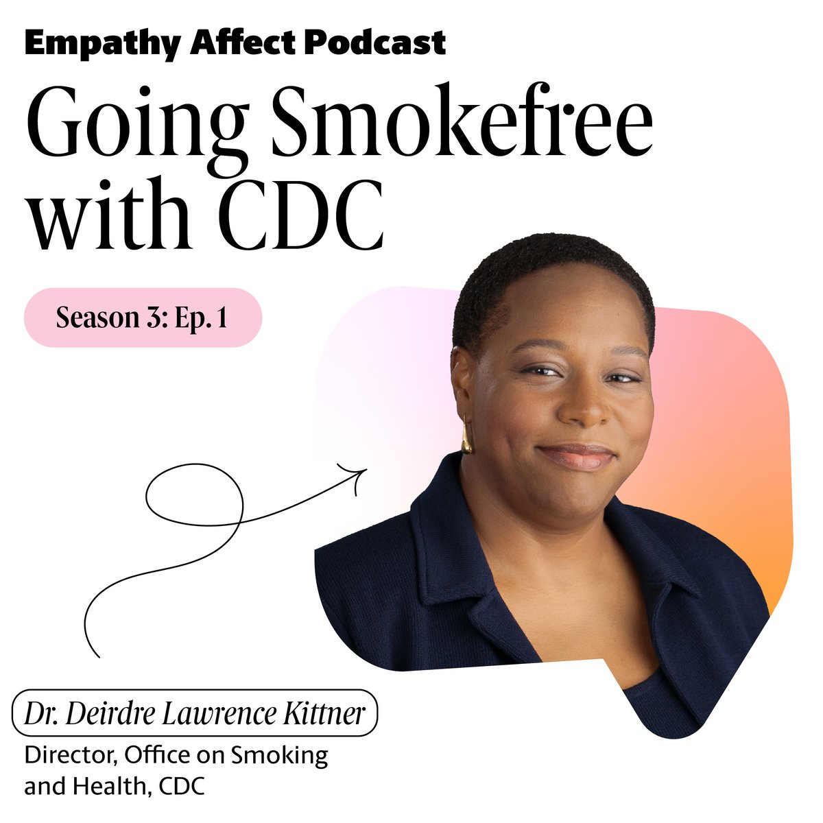 #ICYMI: Season 3 of Empathy Affect podcast is out!

Dr. Kittner from <a href="/CDCgov/">CDC</a>’s Office on Smoking and Health shares how data, campaigns like #CDCTips, &amp; community action are saving lives.

Catch the premiere episode: bit.ly/3ZJUCor
