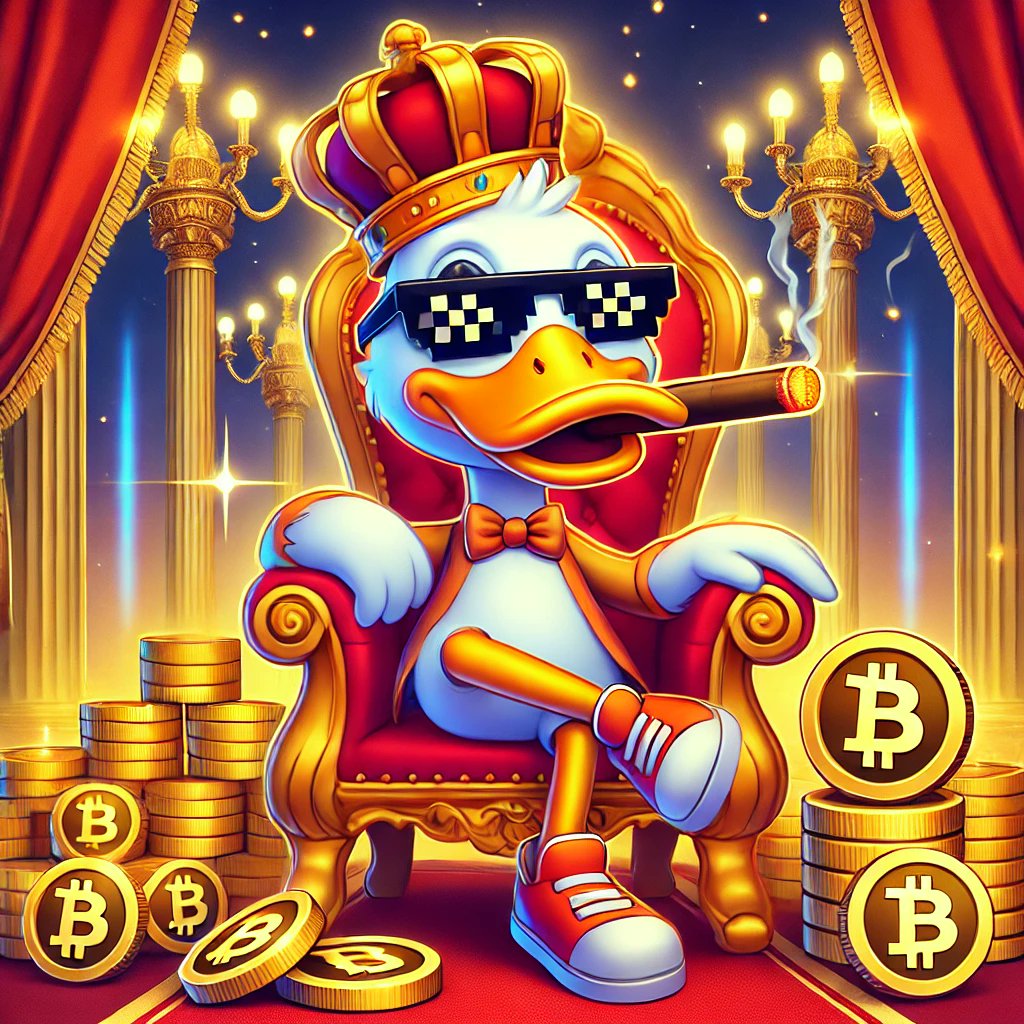 SmokeyDuckonSOL's tweet photo. 🦆 SmokeyDuck’s Throne Room 🪙👑
Every duck deserves a throne of gold! 💨
$SMKD isn’t just a meme, it’s a revolution on Solana. ���
Quack your way to the moon and claim your spot in the flock.
#SmokeyDuck #SMKD #Crypto #MemeCoin #Solana https://t.co/Len8Ee4xa3
