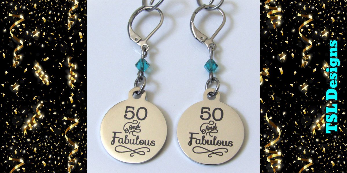 bythebeach1214's tweet photo. 50 and Fabulous Laser Engraved Lever Back Dangle Earrings with a Birthstone Crystal
https://t.co/1pf0Md5psn
#earrings #handmade #jewelry #handcrafted #shopsmall #etsy #etsyhandmade #etsyjewelry #birthdaygift #birthday #50 #50th #50andfabulous #50thbirthday #fifty #fiftieth https://t.co/6nTBmBXNtn