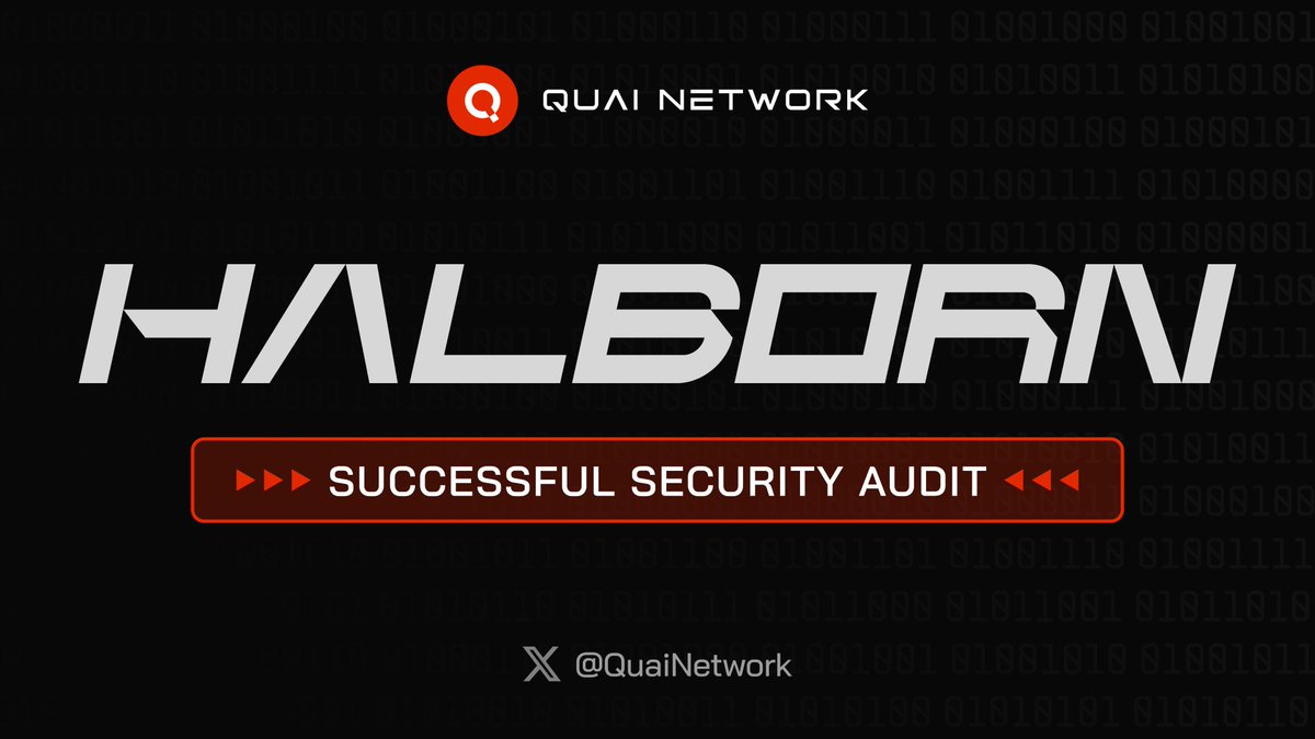 Quai Network is proud to announce a successful security audit by the renowned team at <a href="/HalbornSecurity/">Halborn</a>! 🛡️

This achievement underscores the resilience of our Proof-of-Work foundation, ensuring a secure and scalable future for decentralization. 

Big things are coming. Stay tuned