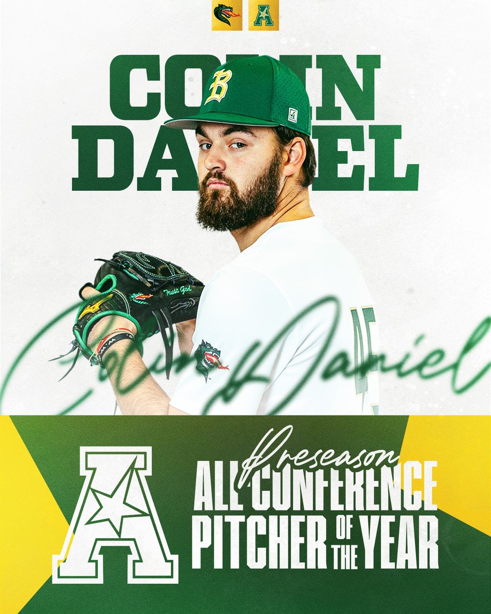 UAB_Baseball's tweet image. 🚨𝟐𝟎𝟐𝟓 𝐀𝐀𝐂 𝐏𝐑𝐄𝐒𝐄𝐀𝐒𝐎𝐍 𝐏𝐈𝐓𝐂𝐇𝐄𝐑 𝐎𝐅 𝐓𝐇𝐄 𝐘𝐄𝐀𝐑🚨

Congratulations to Colin Daniel on being named 2025 AAC Preseason Pitcher of the Year!

Daniel was also unanimously selected to the Preseason All-Conference Team!

📰 : bit.ly/3ZZxlAg

#WinAsOne