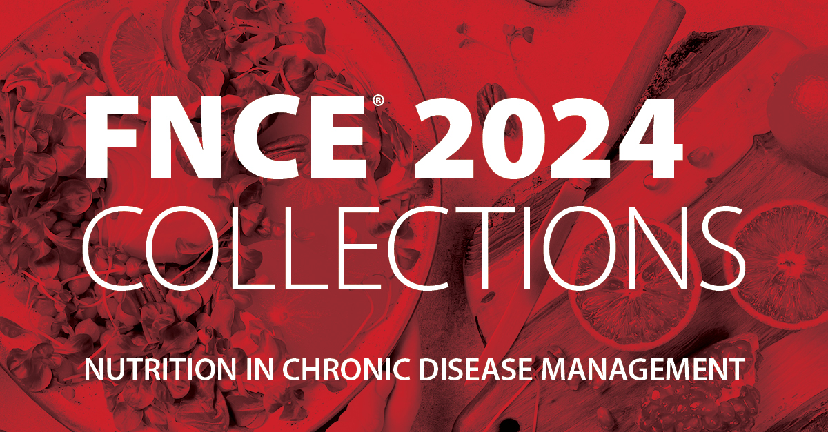 Discover the #FNCE Nutrition in Chronic Disease Management collection—designed to empower you with specialized knowledge for managing complex, chronic conditions through nutrition. 

💻 Check out the 5 sessions for 7 CPE: sm.eatright.org/FNCE24disease

#eatrightPRO #rdchat #dietetics