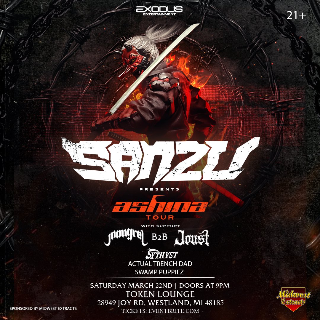 actualtrenchdad's tweet photo. March 22nd I’ll be playing support w/ some lovely people on the @sanzusounds Tour when it rolls around to Metro Detroit‼️🤠

Tickets go on Sale tomorrow @ Noon EST (will post link below) https://t.co/hhUiE4ovRC