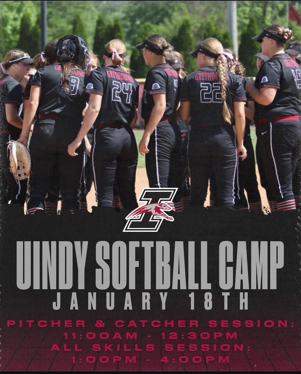 🚨 UINDY WINTER CAMP 🚨 is now LIVE and filling up fast!

🥎 Jan. 18

Pitching/Catching Camp (11:00-12:30 pm)
All-Skills Camp (1:00-4:00 pm) 

Sign up below ⬇️ 
uindysoftballcamp.totalcamps.com/About%20Us